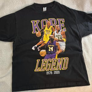 Camiseta Masculina Feminina Oversized Estampa Collage Kobe Bryant Legend Anos 1978-2020 Camiseta Streetwear T-shirt
