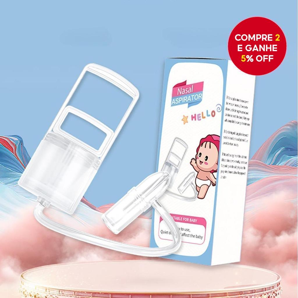 Aspirador Nasal Manual para Bebê com Limpador Removível