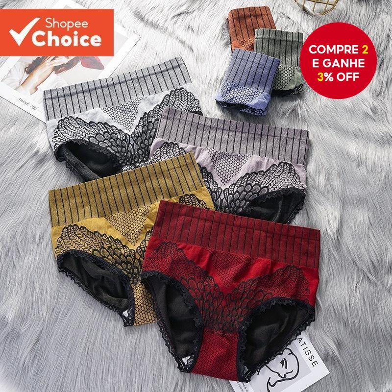 2 Peças Calcinha De Cintura Alta , Roupa Íntima Modeladora De Grafeno Sem Costura Para Mulheres , Cuecas Plus Size Hip H