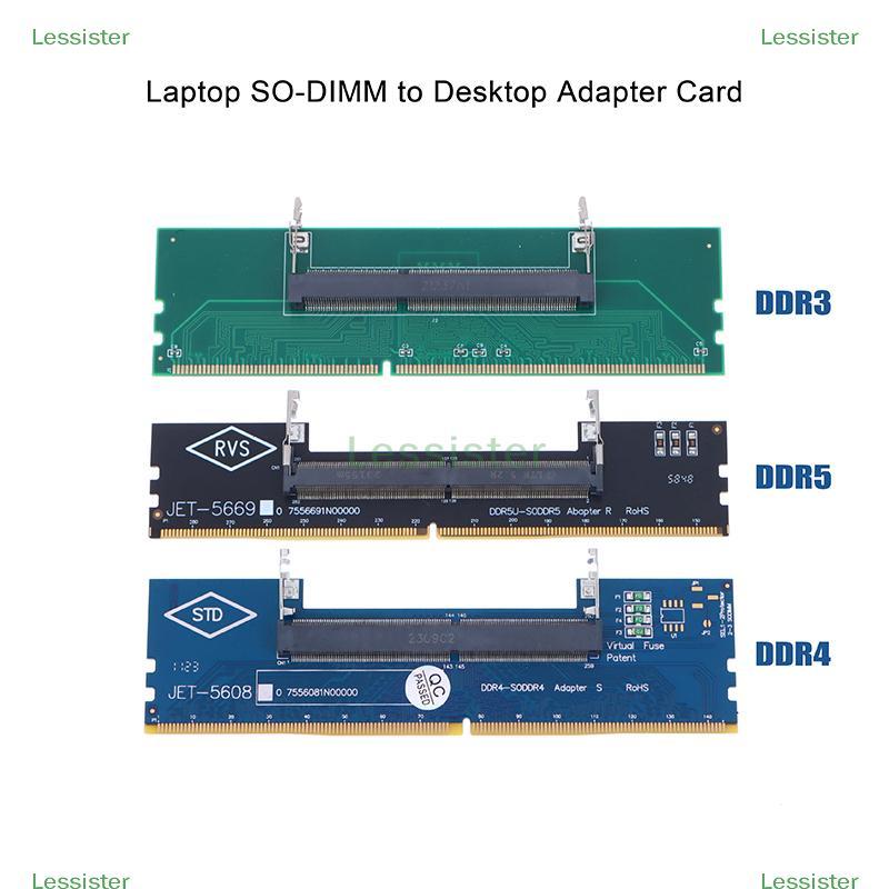leesisters DDR3 DDR4 DDR5 Laptop SO-DIMM Para Desktop Adaptador Conversor De Cartão Memória RAM Conector BR