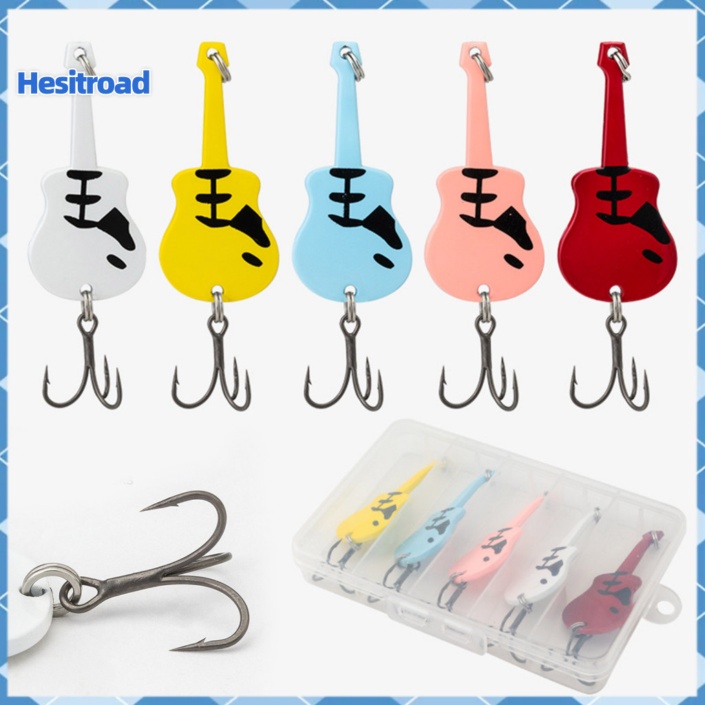 5pcs 5.4cm/11g Metal Rotating Spinner Blade Lures with Hook – Freshwater Fishing Bait for Trout Perch Pike Durable Seq