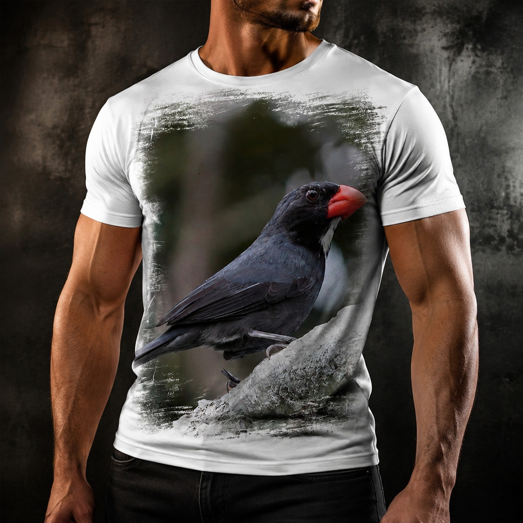 Camisa Camiseta Pássaro Ave Bico Pimenta 02