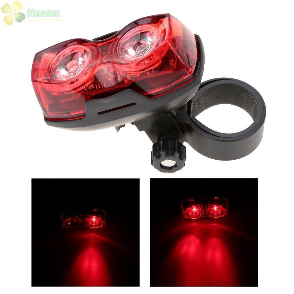 Luz Traseira De Bicicleta HNANC , Lanterna Preta Vermelha De Plástico , Instalação Horizontal Vertical