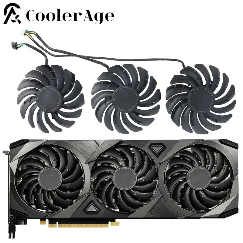 Substituição Do Ventilador Da Placa De Vídeo Para MSI GeForce RTX 3070 3080 3090 VENTUS 3X OC 85MM PLD09210B12HH RTX3070