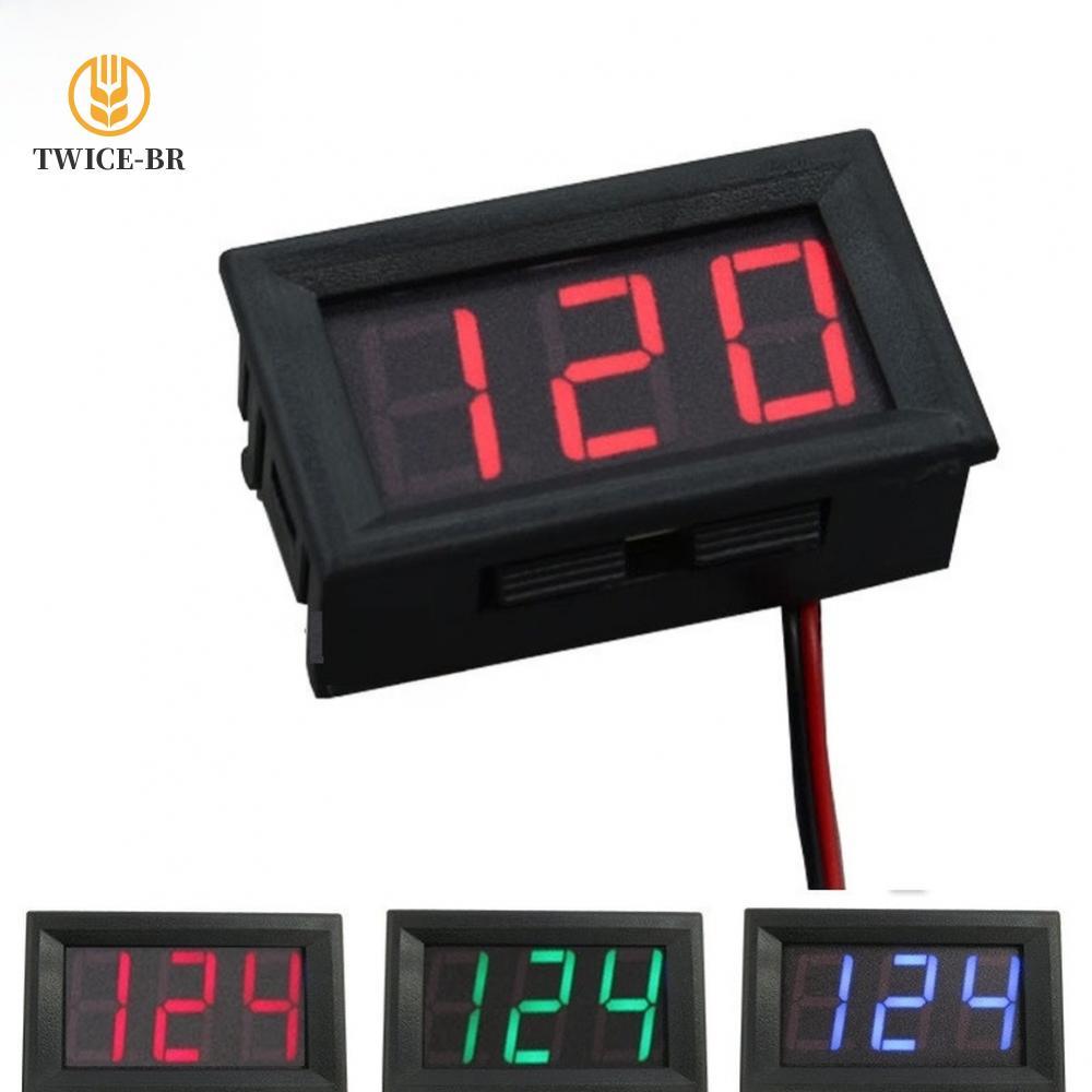 Voltímetro Digital LED De Dois Fios DC 5V-120V Para Monitoramento De Frenagem Regenerativa EV