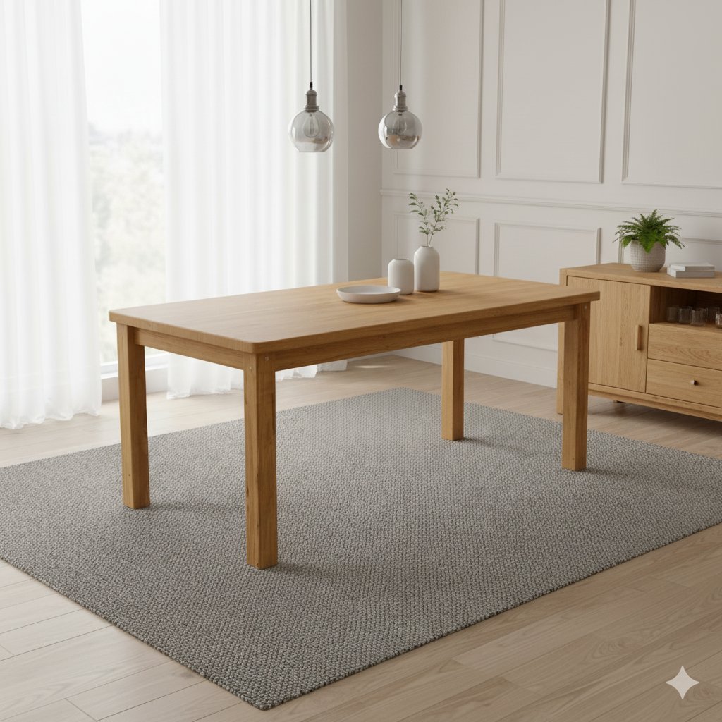 Mesa de Jantar Retangular 8 Lugares 220cm 100% Madeira Maciça Argos Espresso Móveis Marrom/Nogueira 220