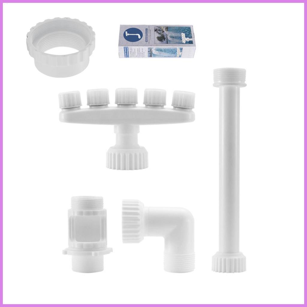 Fonte De Água Para Piscina , Pulverizador Ajustável De 5 Cabeças , Cascata , Acessórios Lagos De Jardim Ao Ar Livre , ch