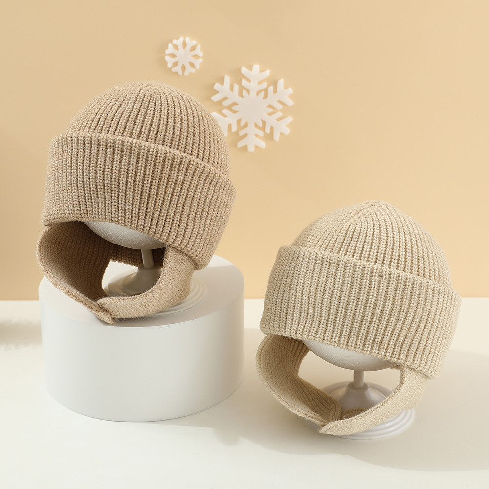 Cross-Border AliExpress chapéu de lã infantil proteção de orelha chapéu de malha inverno chapéu de lã quente das criança
