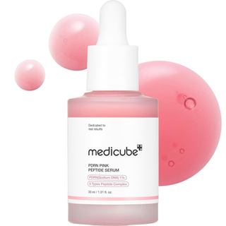 medicubePDRNPinkPeptideSerumcomDNAdeSalmão | Sérum PinkGlow com Peptídeos e Niacinamida para Hidratação e Aparência Firm