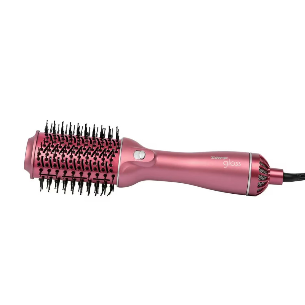 Escova Secadora Gloss Rose 1200W 3 Temperaturas Botão de Ar Frio Taiff