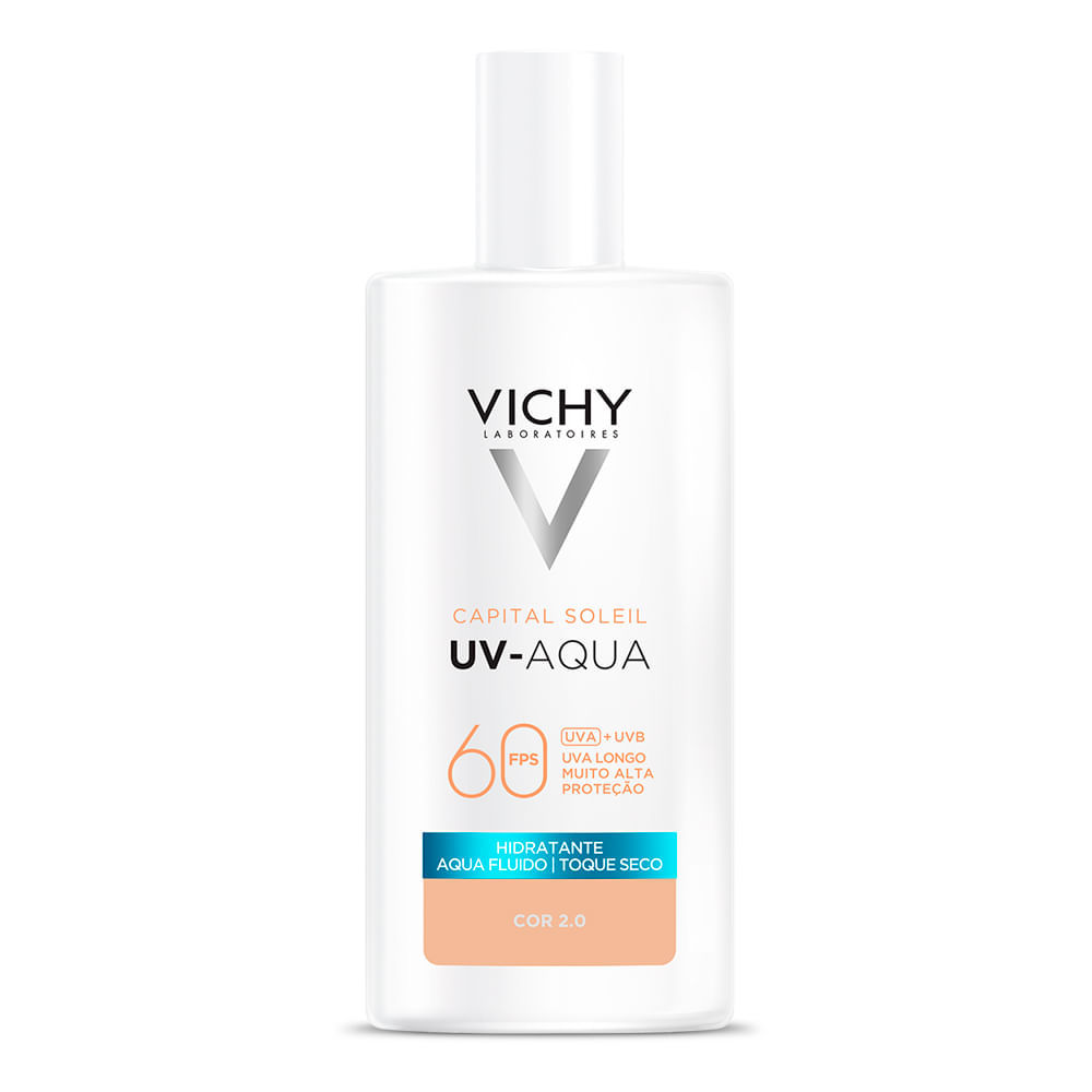 Protetor Solar Facial Vichy Capital Soleil UV Aqua FPS 60 Cor 2.0 40g