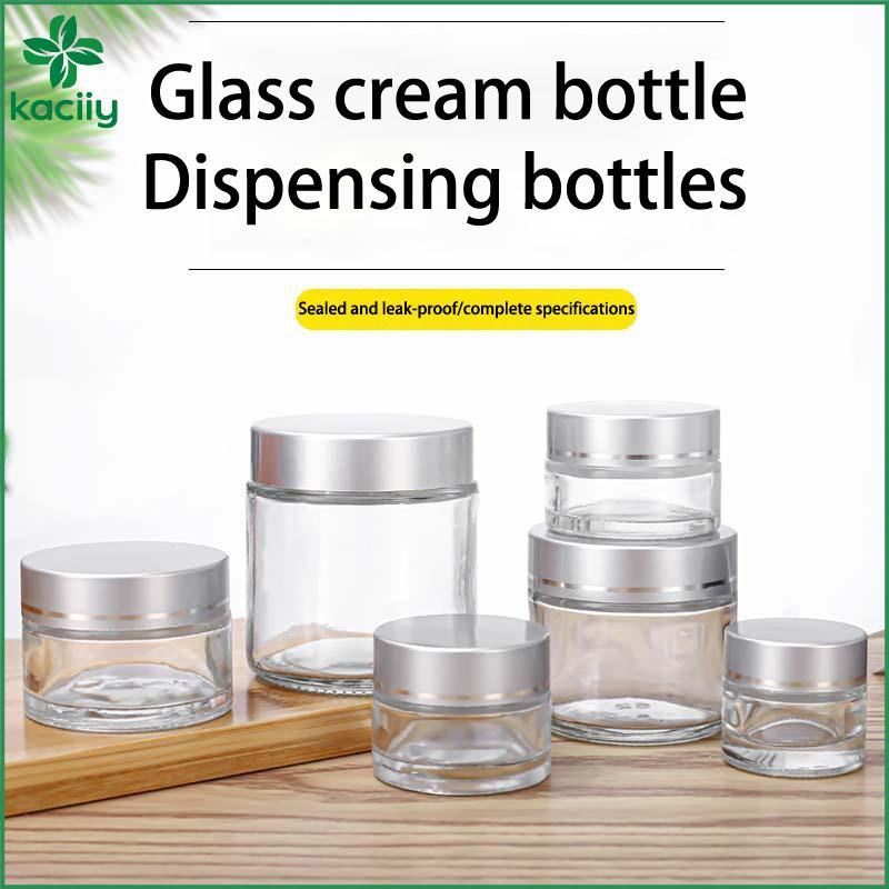 KC 1 Pcs10/20/30 Ml Frasco De Vidro Para Cuidados Com A Pele Frascos De Creme Os Olhos Pote De Loção Recarregável Maquia