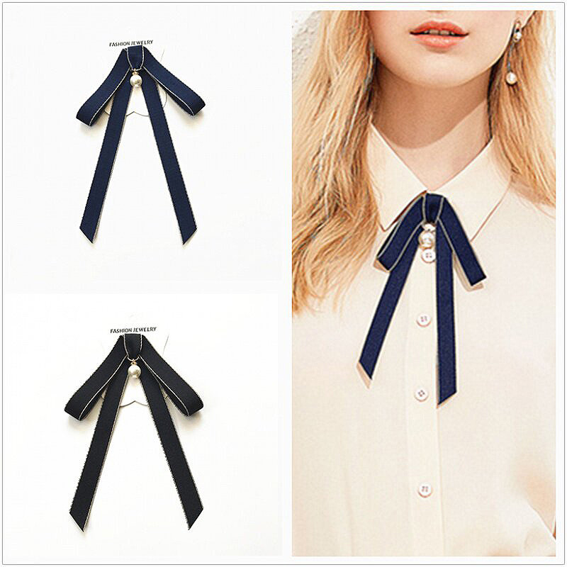 Gravata borboleta feminina estilo Preppy britânico colar flor pino grande arco camisa colar decorativo pino coreano Stre