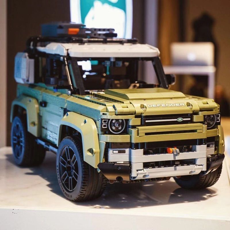Compatível Lego blocos de construção conjunto mecânico Land Rover Defender veículo Off-Road montagem do carro brinquedo