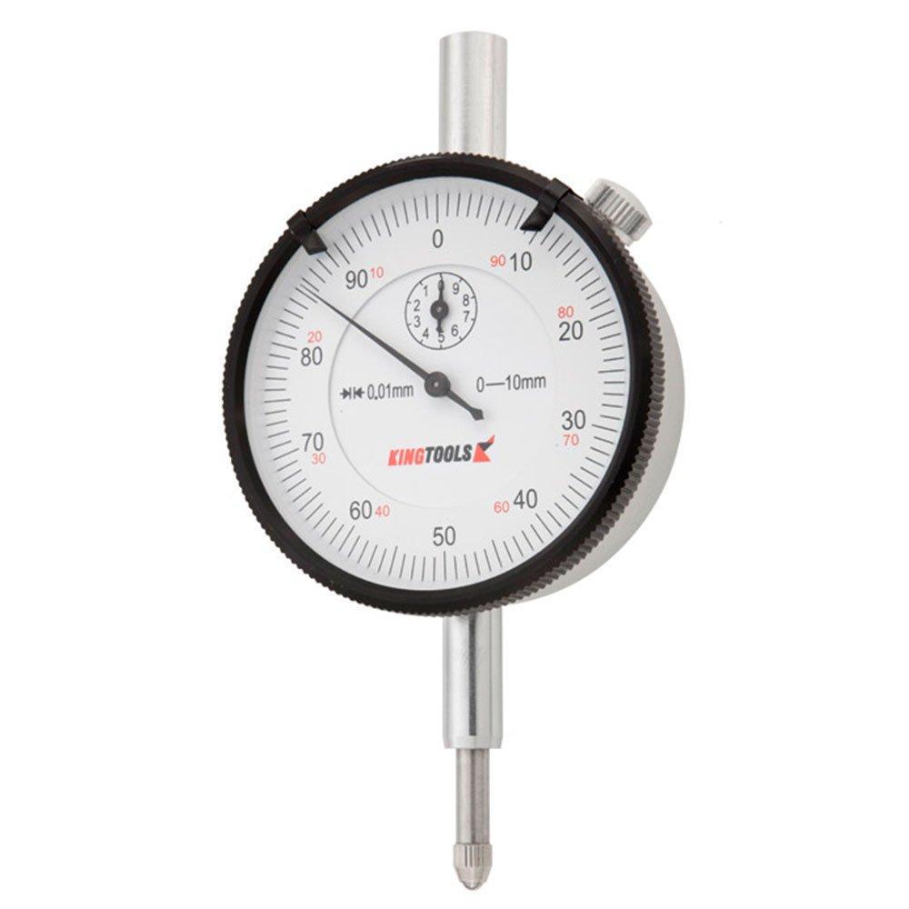 Relógio Comparador 0 a 10mm em Alumínio com Graduação de 0,01mm Kingtools