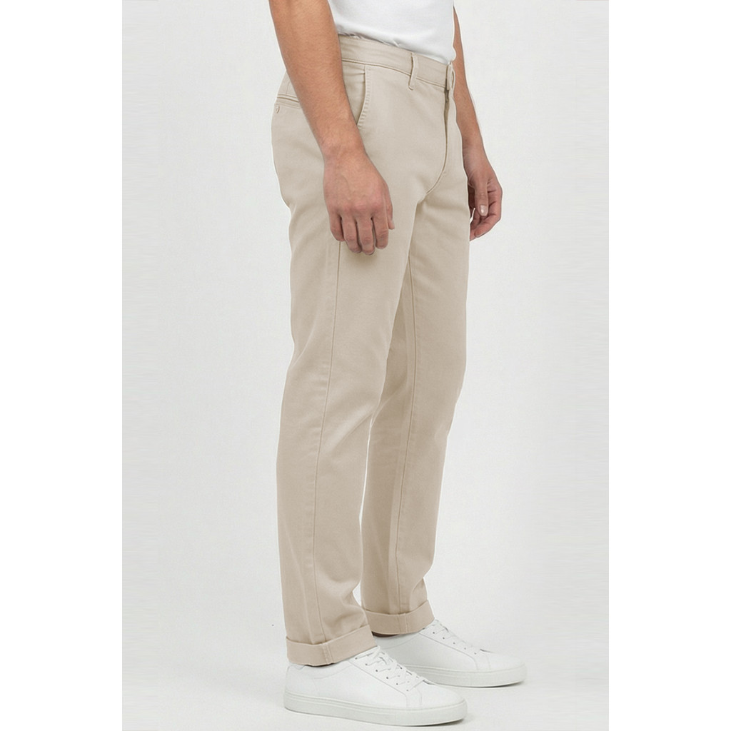 Calça Sarja Masculina Confortável Polo Wear Caqui — imagem 2 de 2