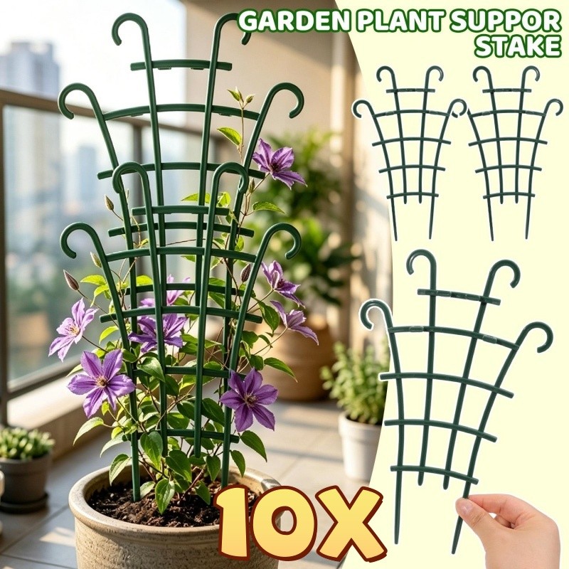 5/10 Pçs Grade Oca Videira Escalada Quadro Durável PP-Plantas De Jardim Rattan Crescente Suporte Rack Empilhável