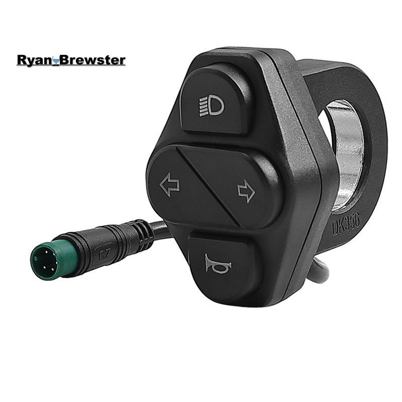 [Preferência R] Botão De Controle Multifuncional Interruptor De Buzina De Sinal De Mudança De Farol De 5 Pinos Para Scoo