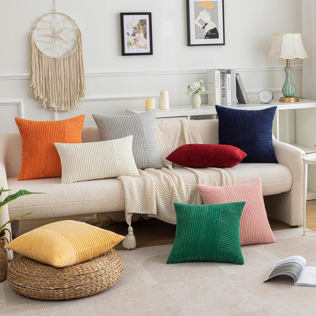 Novo estilo nórdico costura reta veludo fronha capa de almofada moda simples casa uso diário sala estar abraço