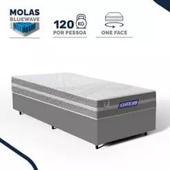 Cama Box com Colchão Gazin de Molas Ensacadas One Face Air Up Solteiro 88cm