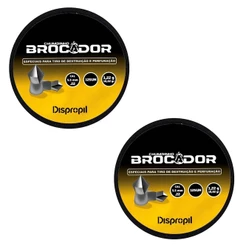 Kit 2 Chumbinho Brocador Cal 5.5mm .22 125un 1,22g 18,82gr - Dispropil