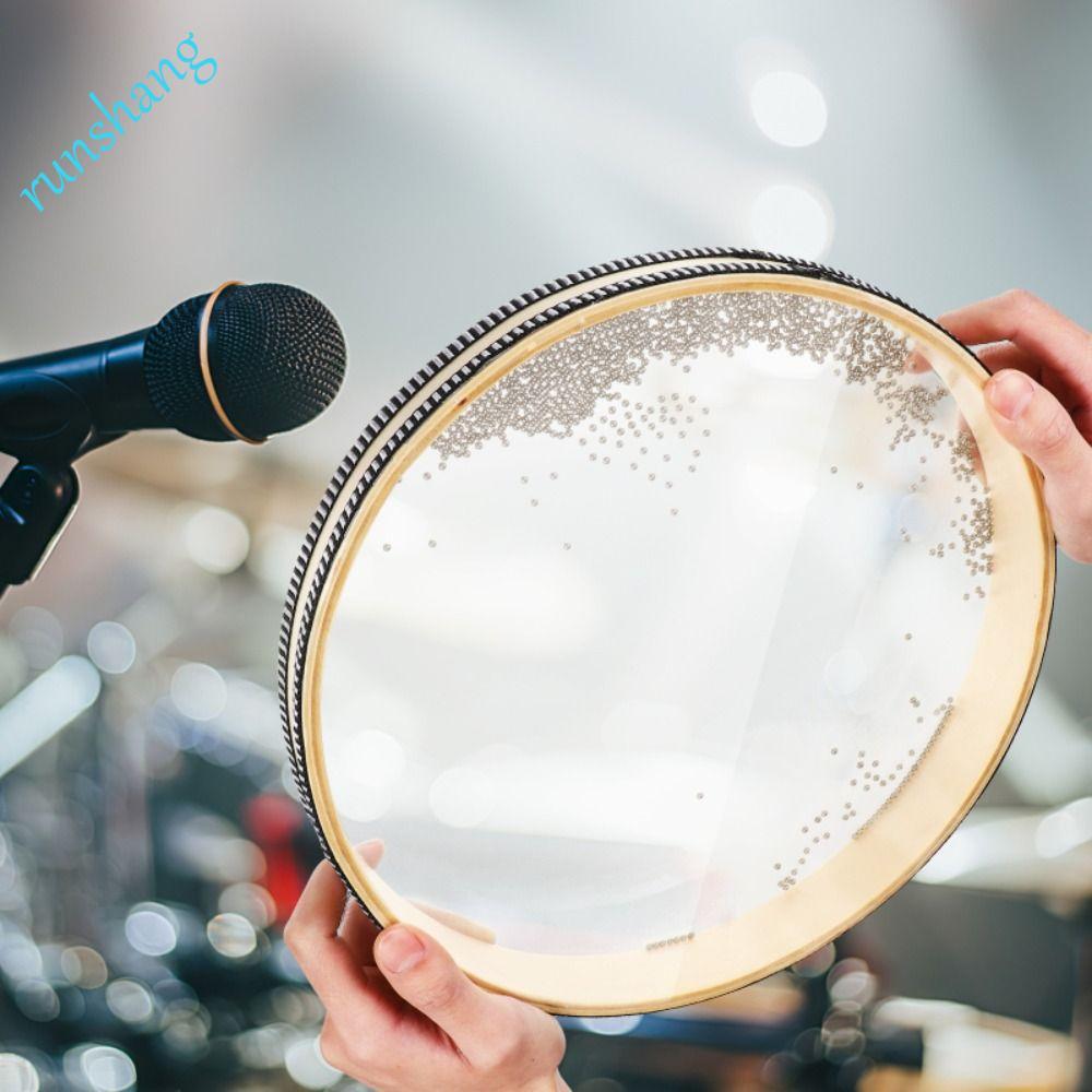 RUNSHANG Wave Drum , Músicas Folclóricas Transparentes Ocean O Som Do Mar Black Edge Hand
