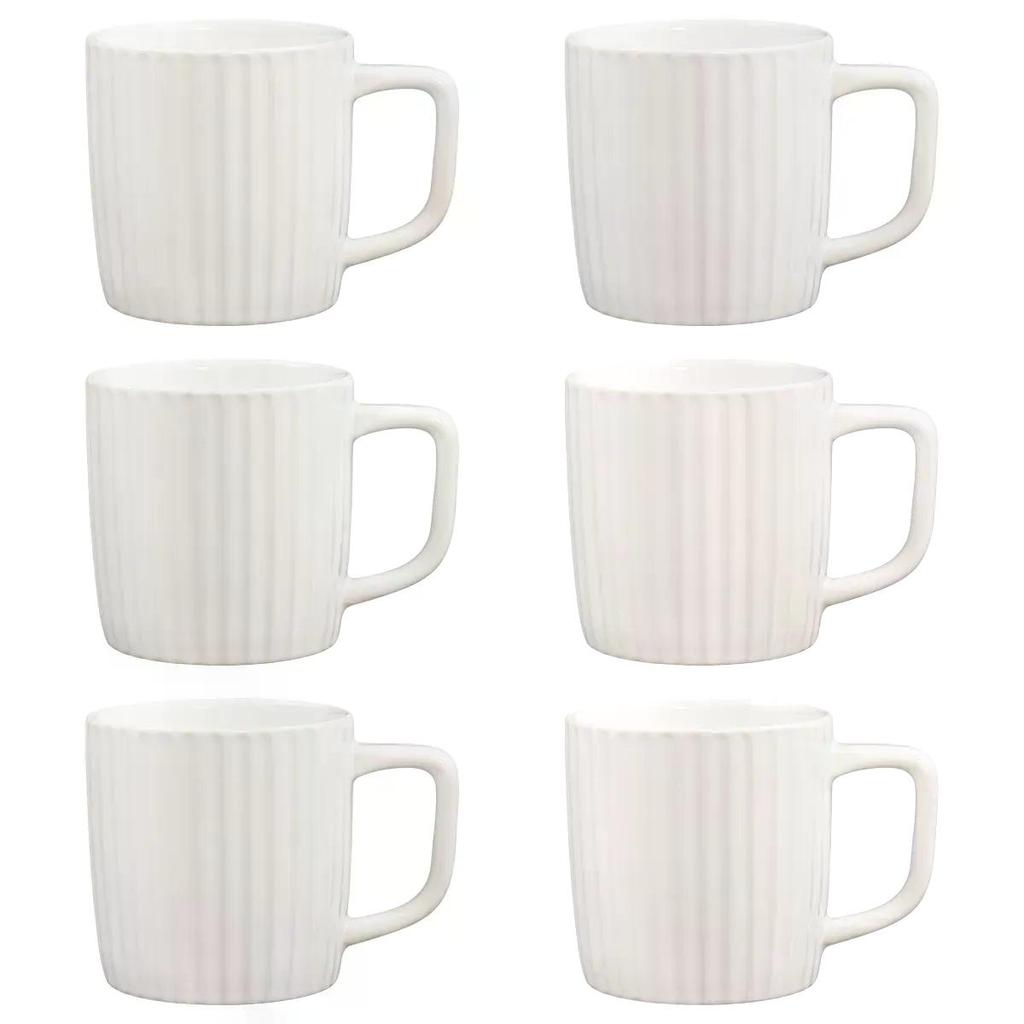 Jogo de 6 Canecas 340 ml Oxford Friss White