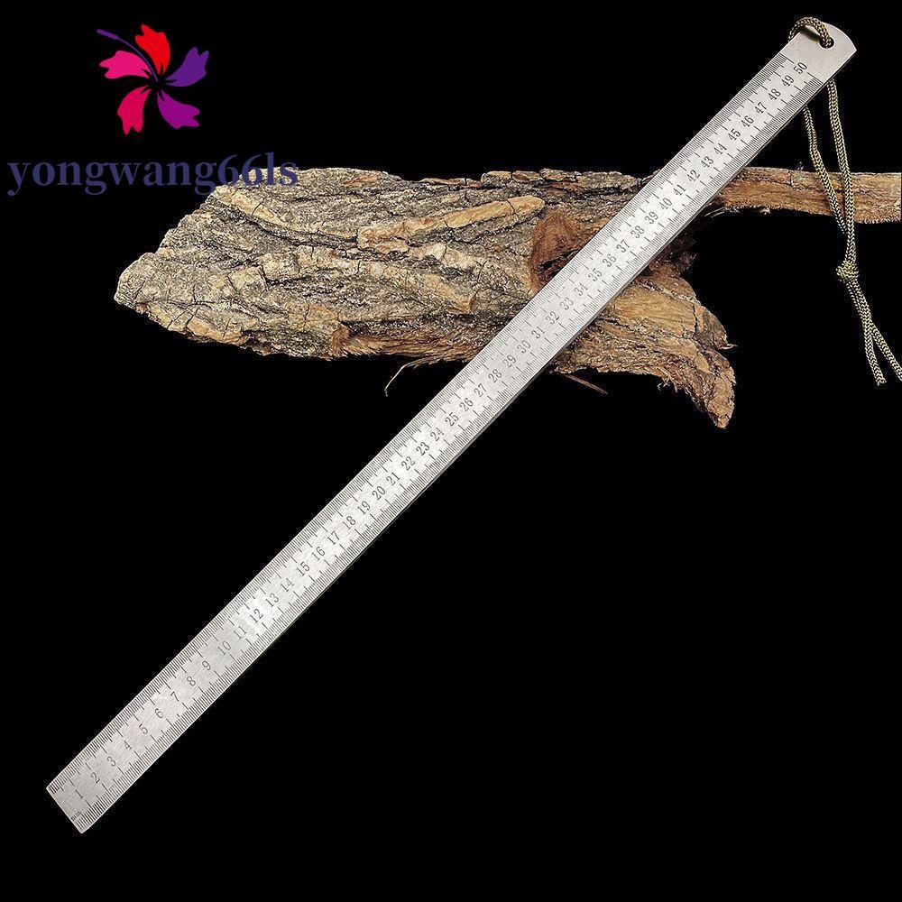 Régua De Bastão De Forjamento YONGWANG , Aço Inoxidável Espessada Em Escala Dupla , Ferramenta De Medição De 53 Cm À Pro