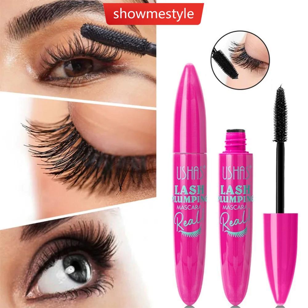 SMS 4D Rímel De Fibra À Prova D'água Longo Alongamento E Volumizing Curl Líquido Preto Lash Builder De Manchas Para Cíli