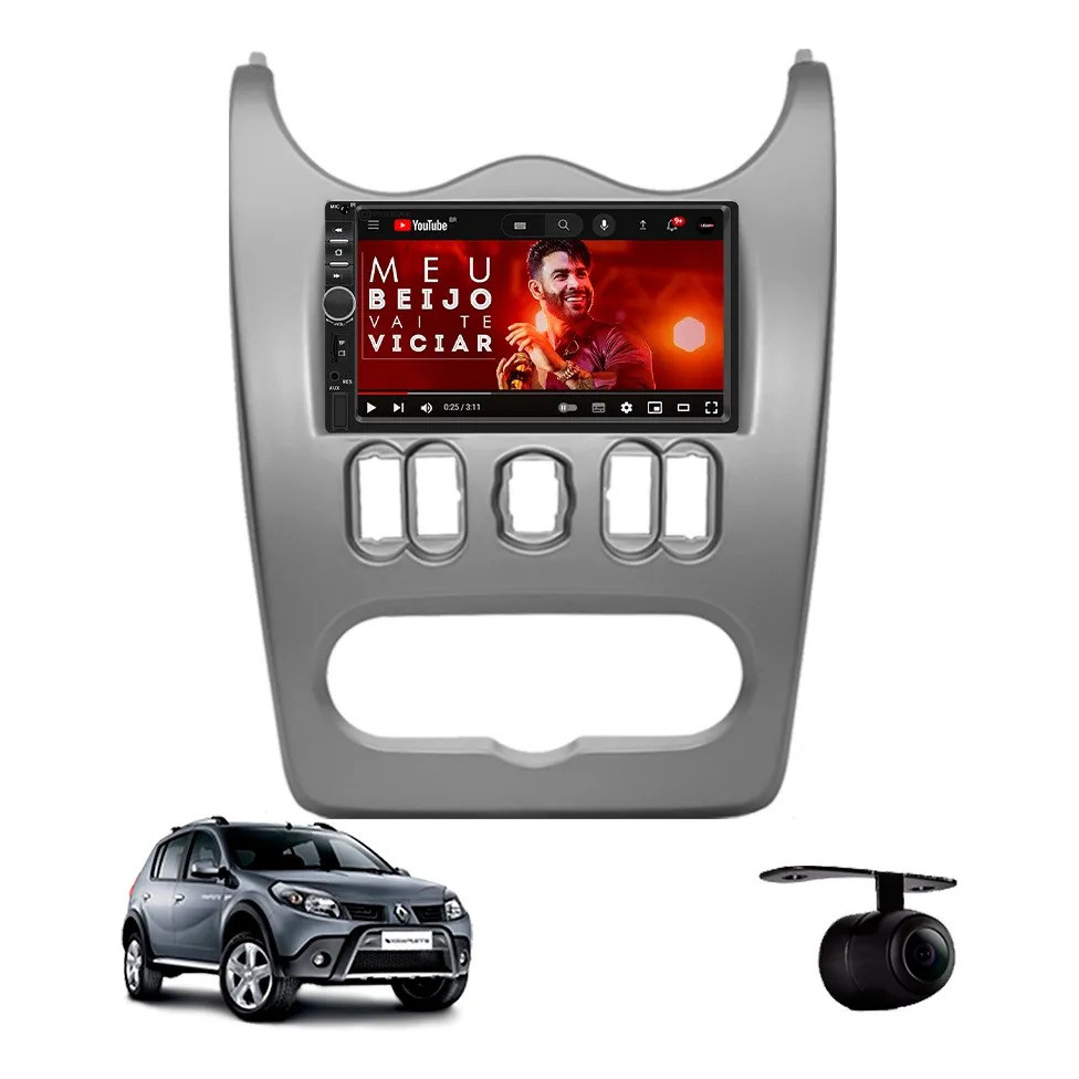 Central Multimídia Renault Sandero Stepway 2009 À 2011