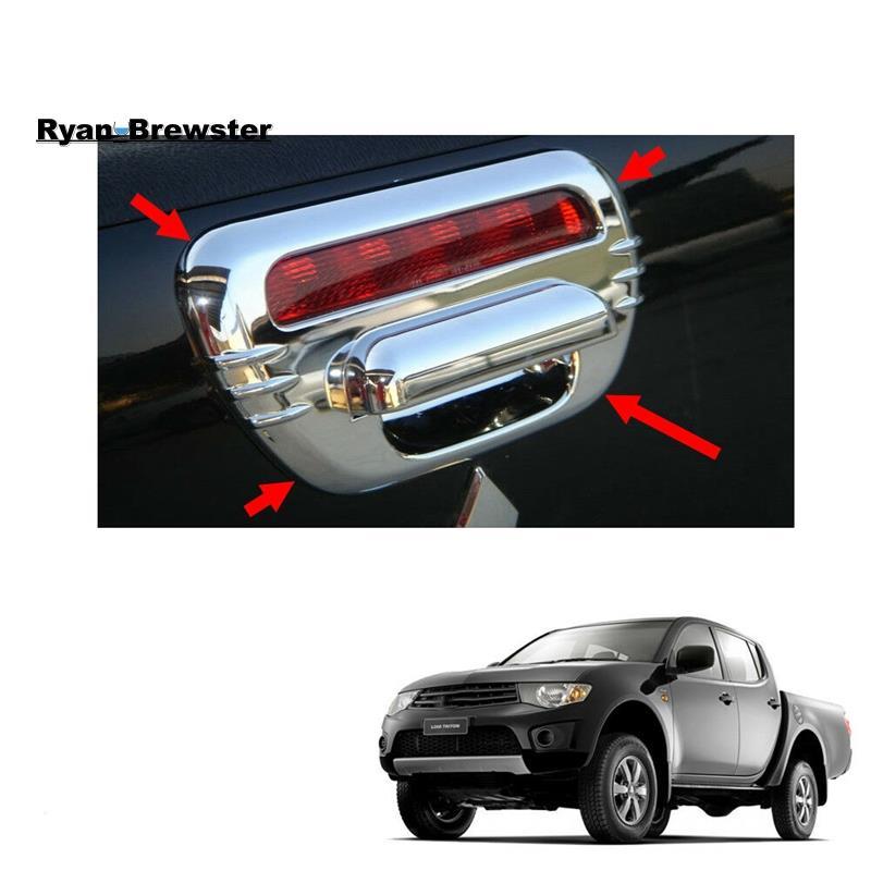 [Preferência R] Guarnições Da Tampa Alça Porta Traseira Cromada Do Carro Para L200/Triton 2006-2014 Acessórios Externos