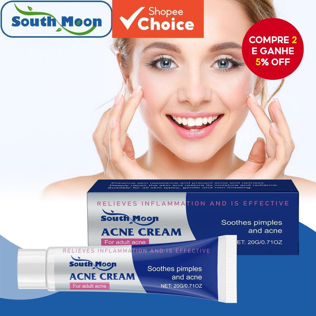 Creme de Cuidado Herbal para Acne: Hidratação Profunda & Controle de Oleosidade para Espinhas, Cravos e Frescor da Pele