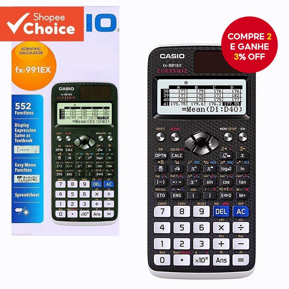Calculadora Científica Casio FX-991EX 240 Funções Presente Ideal Para Férias Ou De Volta Às Aulas
