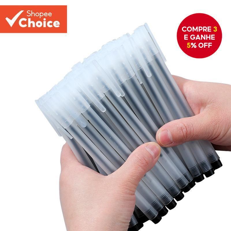 Conjunto De Canetas De Gel Pretas Thunlit 10 Unidades-Material Escolar De Escritório Para Escrita Suave E Fosca De 0.5 M
