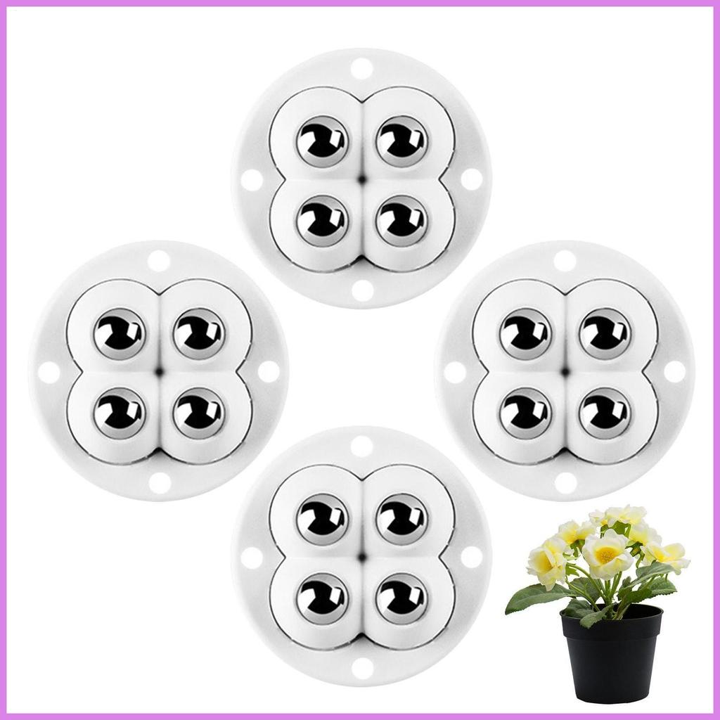 Mini Rodas De Rodízio Conjunto De 4 Auto Vara Rotação De 360 Graus Polia De Móveis Para Vaso De Flores DIY chwuiebr