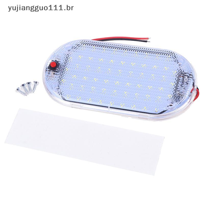 # Novo 60LED 12V-85V LED Carro Veículo Cúpula Teto Lâmpada De Leitura Interior Luzes Do Empilhadeira De Faixa De Luz De