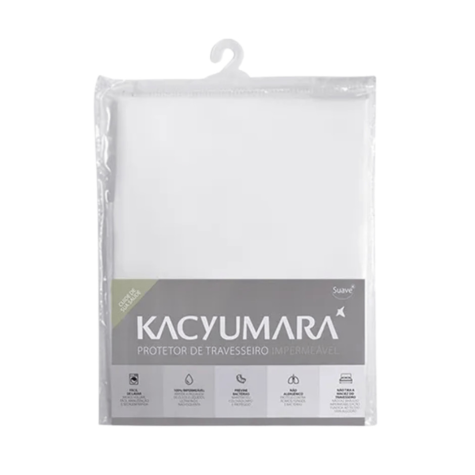 Protetor De Travesseiro Algodão Impermeável Kacyumara