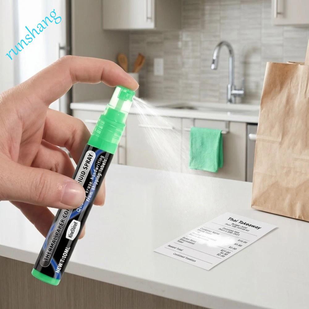 Caneta De Spray Líquido RUNSHANG , Capacidade De 10ml Para Remover Endereço , Apagamento De Papel Térmico De Telefone ,