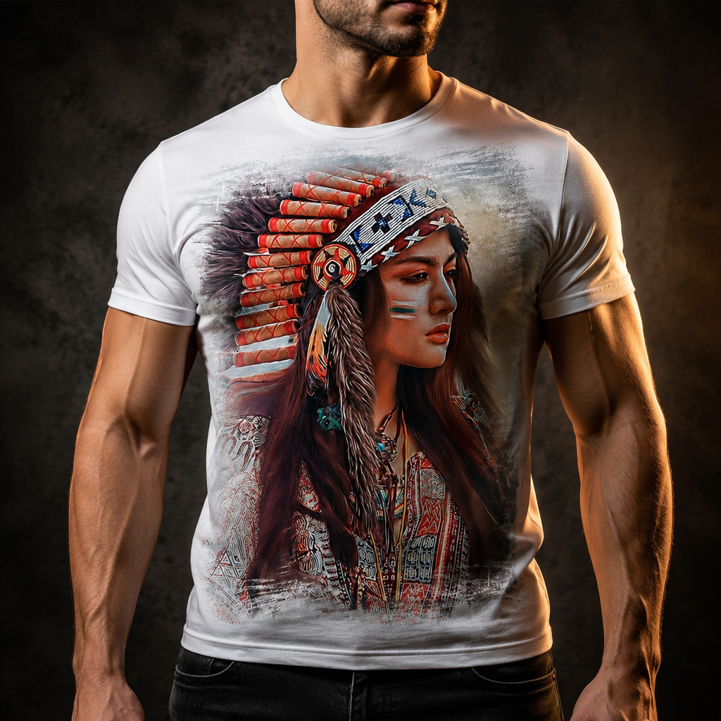 Camisa Camiseta Indio India Indigena Coka Apache 7