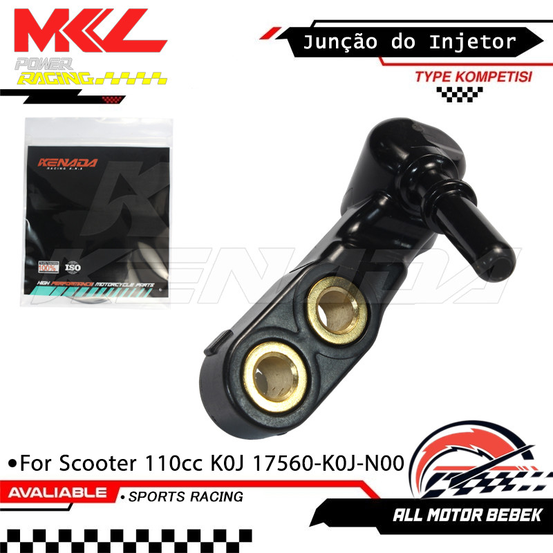 Conector do Bico Injetor Cachimbo Engate Rápido de Combustível 17560-K0J-N00 Compatível com Scooter Biz 110 110cc FI