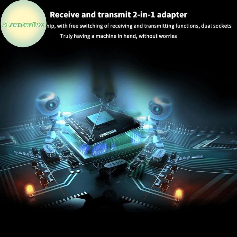 ADS B6 Transmissor Receptor Adaptador De Áudio Sem Fio Para PC TV Fone De Ouvido Carro W 3.5mm AUX Ja RCA USB De Música