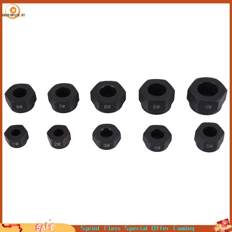 [Best seller] 10 Unidades De Removedor De Parafuso De Porca Danificada Conjunto Extrator Quebrado Métrico Kit De Remoção