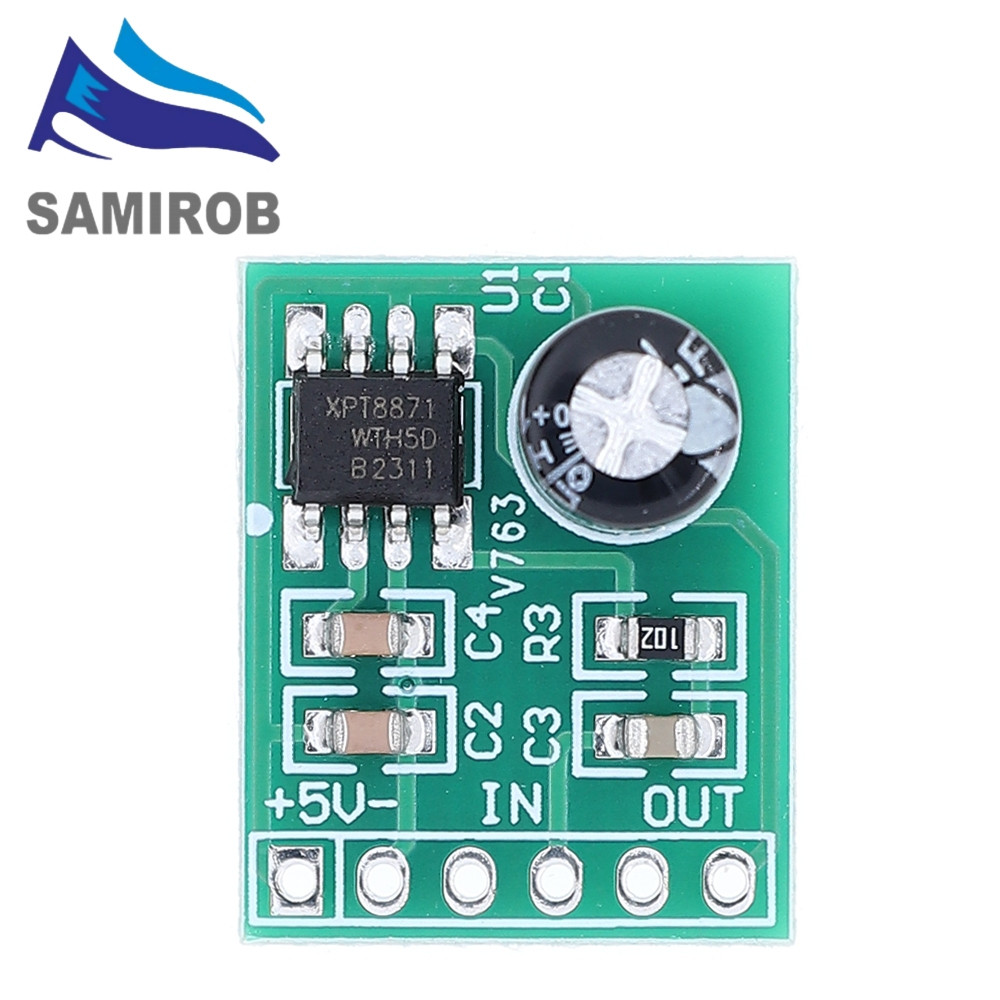 Mini XH-M125 XPT8871 Mono Estéreo Bateria De Lítio Módulo Amplificador De Potência Placa Entrada De Saída De Áudio 6W De