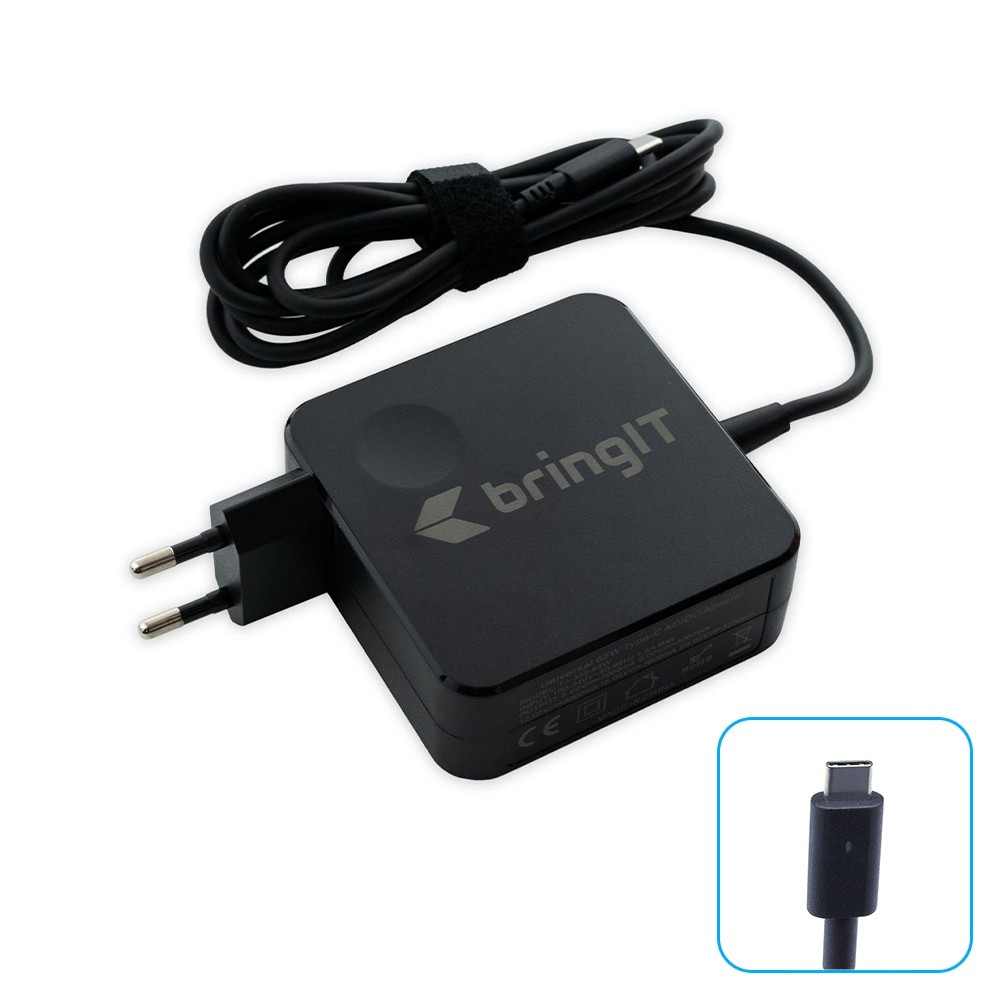 Fonte Tecnologia GaN para Notebook Hp Elitebook X360-1030-G4 65W USB-C