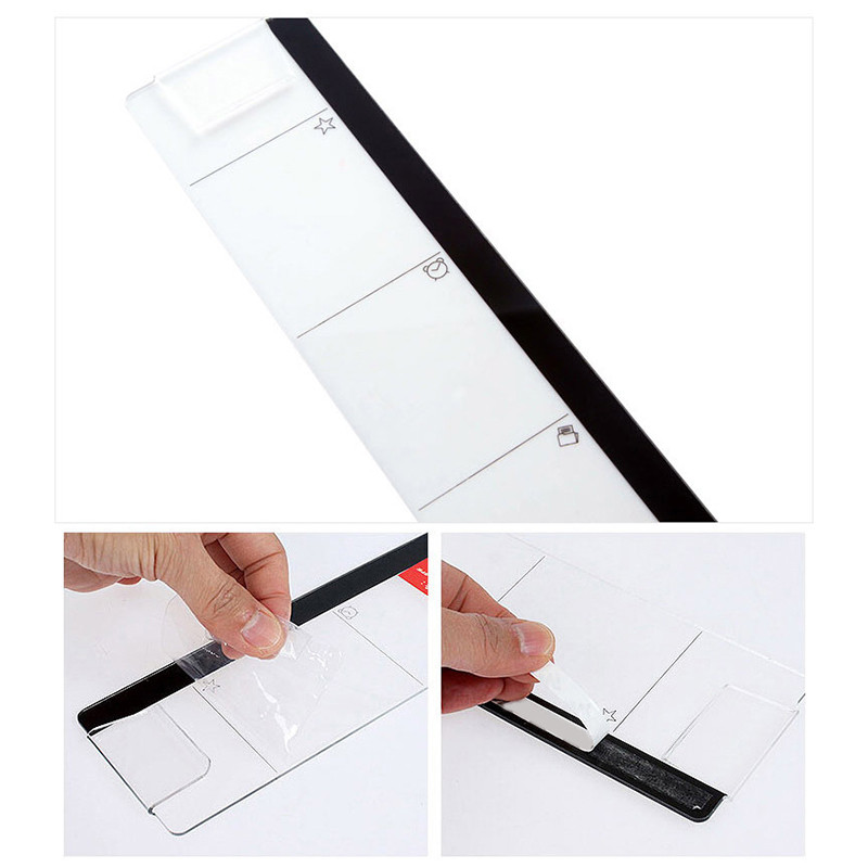 Novo Modelo De Telefone Móvel-Display Placa De Mensagem Tela Lateral Nota Pegajosa Acrílico Quadro Branco Do Computador