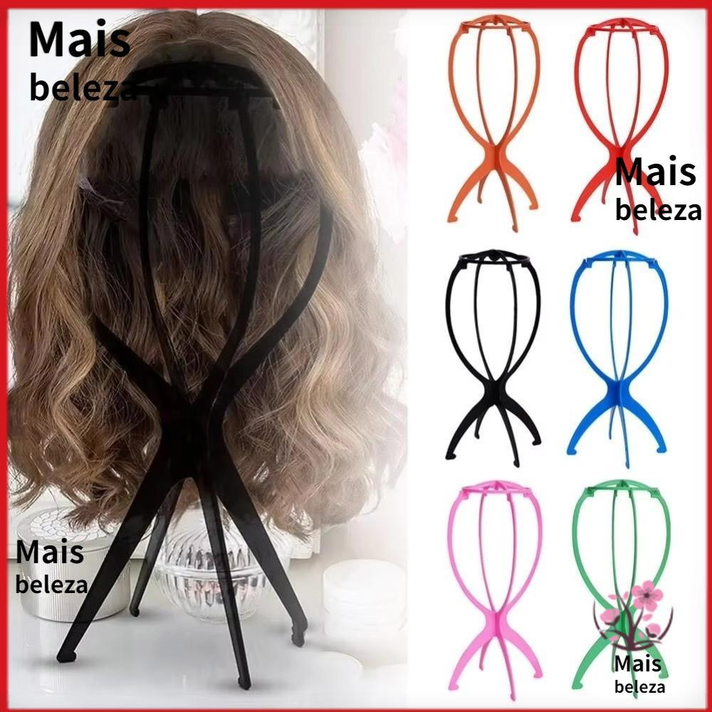 Suporte Dobrável Portátil Para Peruca MAXBEAUTY , De Cabeça De Manequim De Plástico Oco , Ajustável