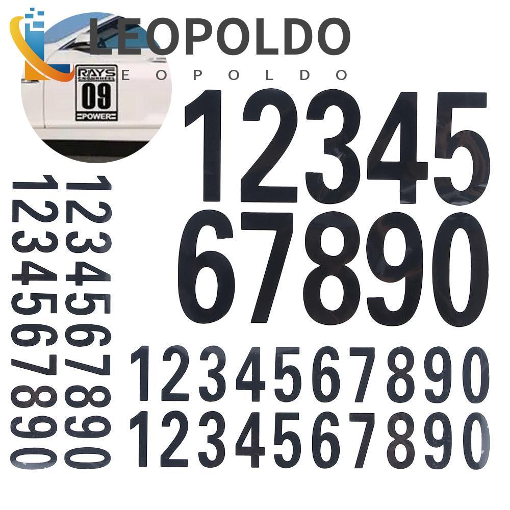 LEOPOLDO Número Adesivo À Prova D'água 0-9 Autoadesivo Scrapbooking Suprimentos Números De Endereço