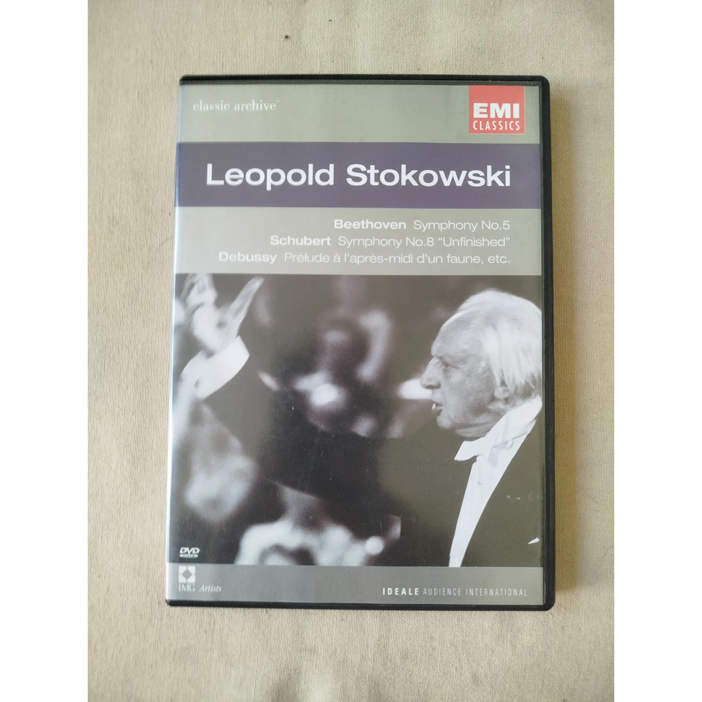 DVD Música Clássica Leopold Stokowski Beethoven Schubert Debussy Emi