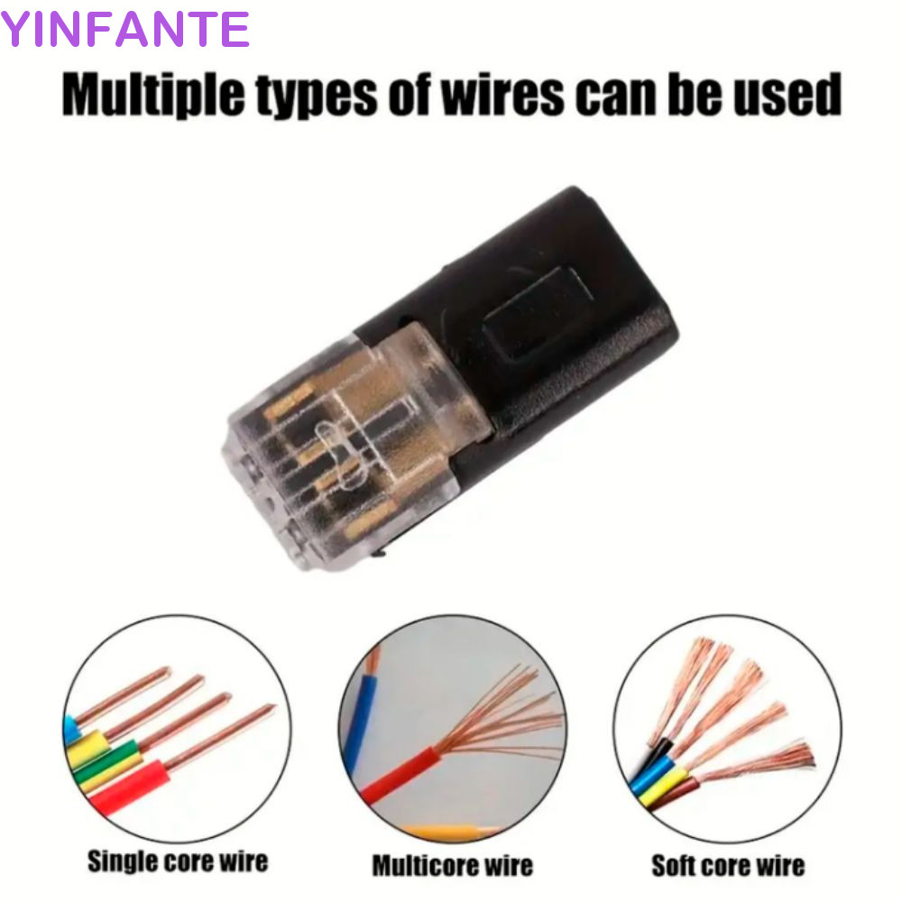Bloqueio Escocês De Mola YINFANTEWN , Conector De Fio Conectável De 2 Pinos 18-24AWG , Bloco Terminal De Crimpagem 22-20