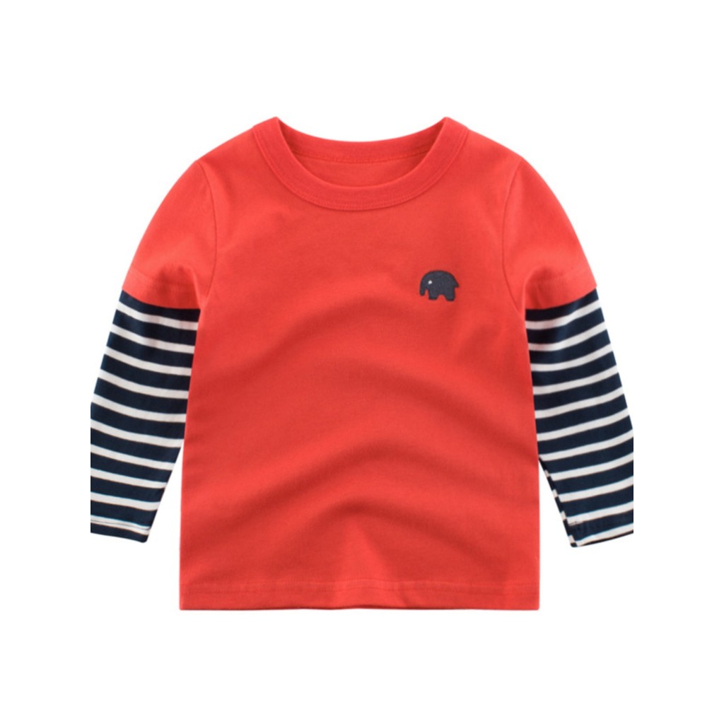 27 crianças marca roupas infantis 2026 primavera crianças de manga comprida camiseta algodão meninos meninas camisa de f
